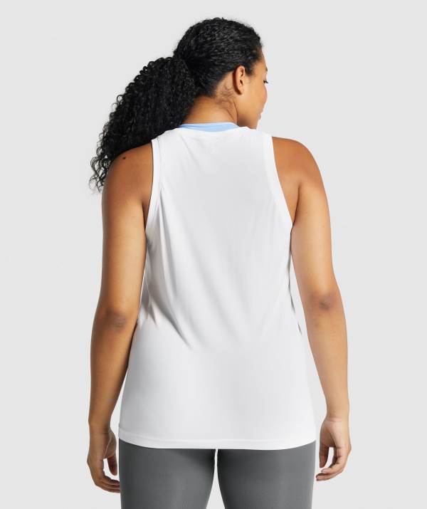 Damske Tielko Gymshark Fit Seamless Loose Biele | EG3961852
